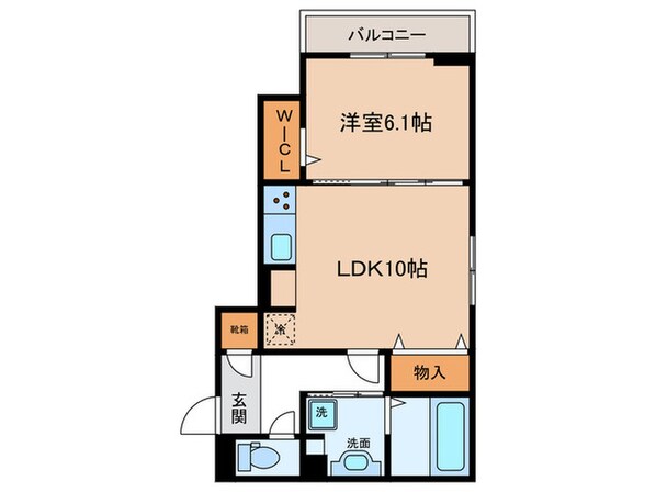 サザンクロススクエアの物件間取画像